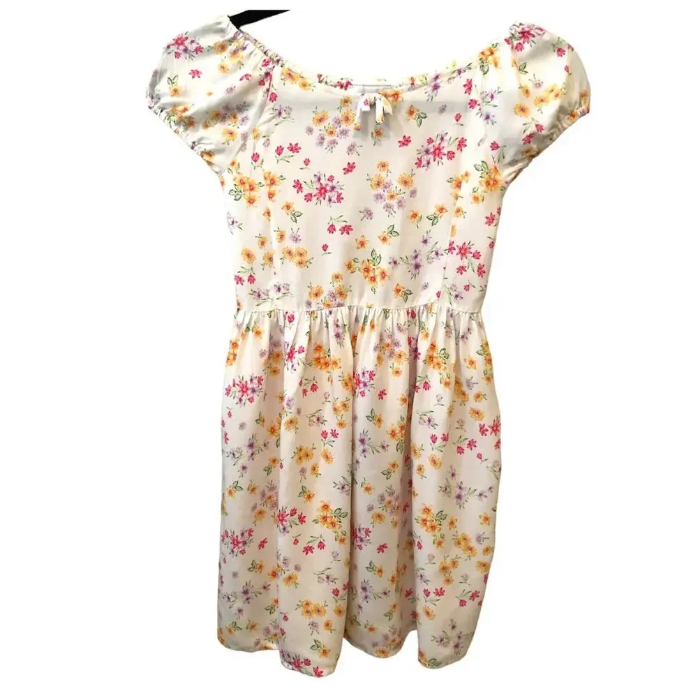 The Children’s Place Dress White All over Floral Size M 6X/ 7- NEW